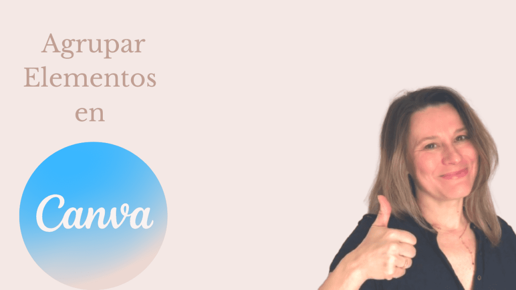 Cómo agrupar elementos en Canva